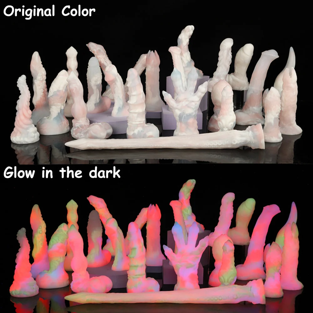 FAXI +TUBE-- Series Color Knot Dildo Knotted Fantasy Dildo - Image 9